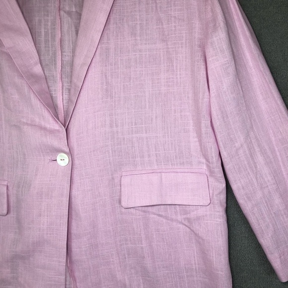 Ellison linen blend coastal oversized blazer size S - Picture 3 of 8